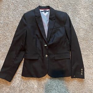 Tommy Hilfiger Black Blazer with Striped Lining